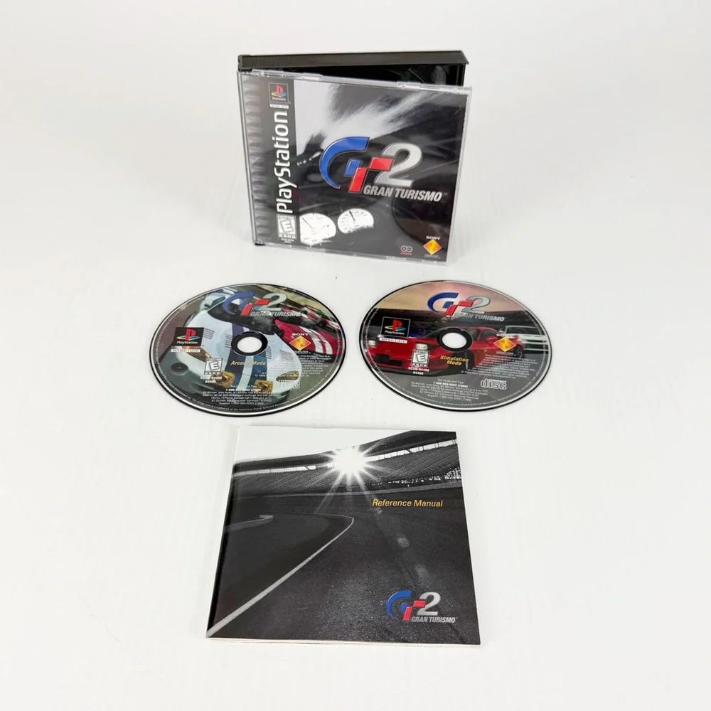 Gran Turismo 2 Video Game for Sony PlayStation 1 PS1 Black Label Complete